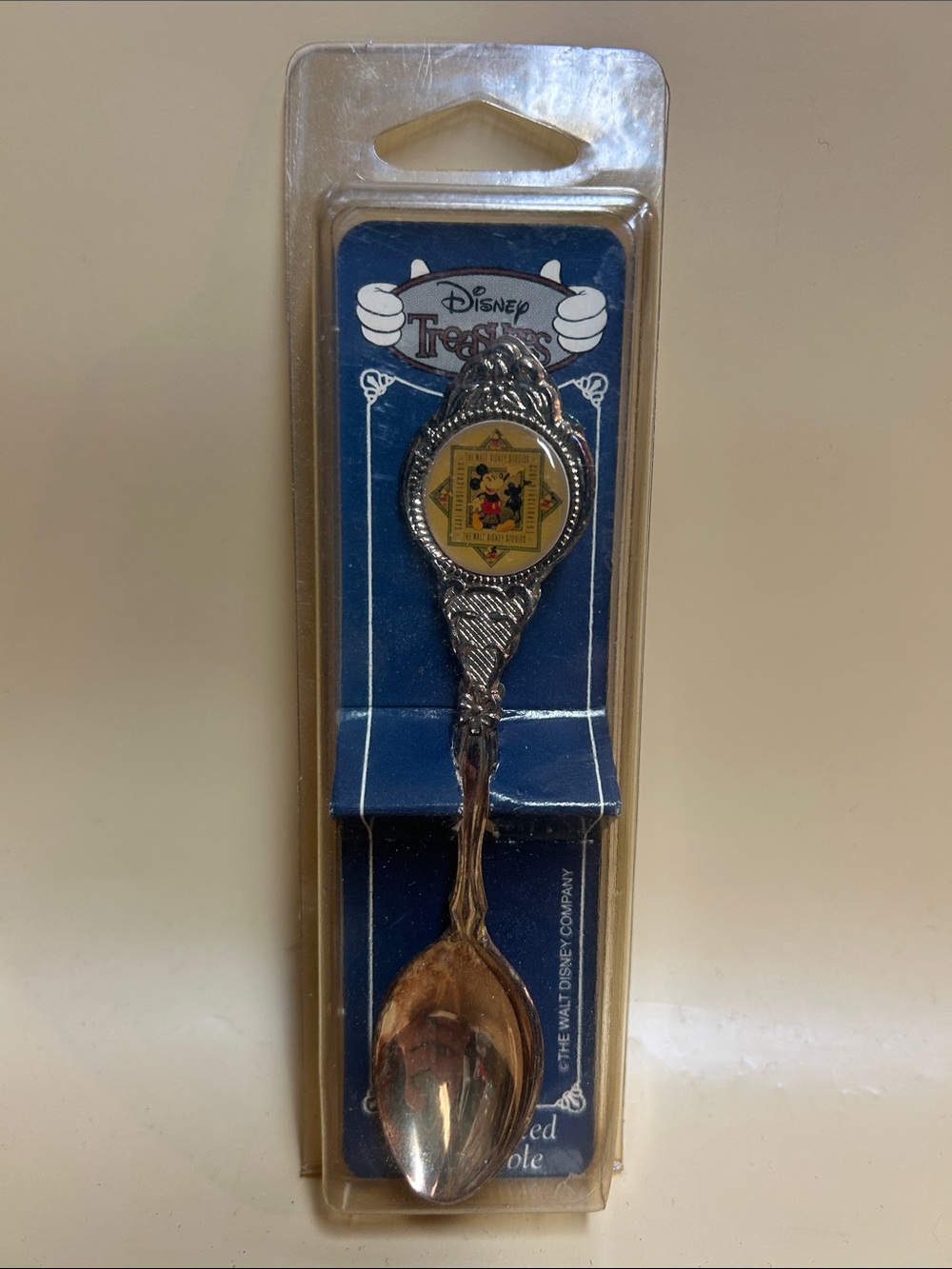Vintage souvenir spoon Disney Treasures silver plated Walt Disney World 1994